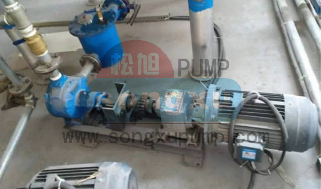 內齒泵NB-210L,PPG發泡大料泵案例現場