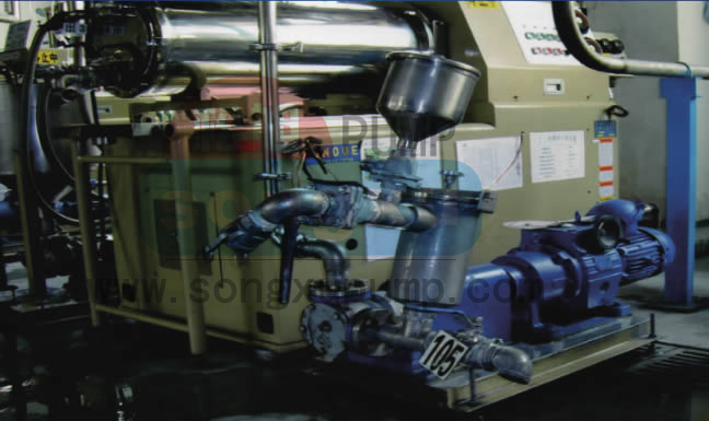 NB-106砂磨機泵應用現場