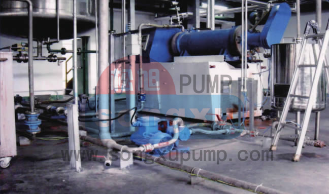 WAB砂磨機進料泵應用現場