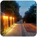 公園雕塑景觀(guān)亮化怎樣做？——洗墻燈如何安裝固定？